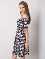 Šaty D73771M30244B černobílé
