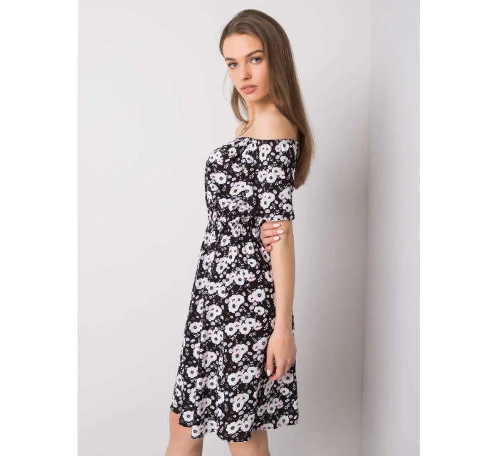 Šaty D73771M30244B černobílé