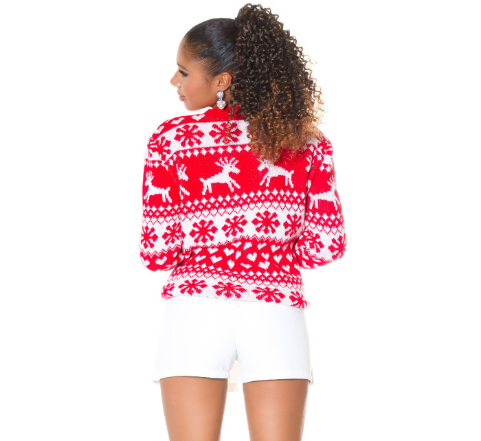 Vánoční čas Oversize pletený svetr