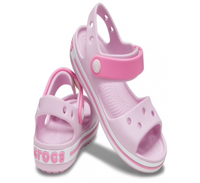 Dívčí dětské sandálky 12856-6GD Růžová - Crocs
