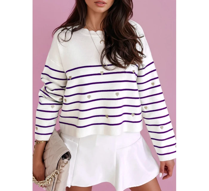 Dámský svetr fialový Dstreet model 21970680 - FashionStreet