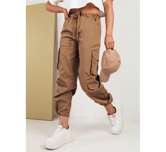 Dámské padákové kalhoty MIRI camel FashionStreet UY1680