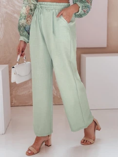 Dámské kalhoty se širokými nohavicemi MILLIVIO green FashionStreet UY2662