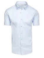 Pánská modrá košile s krátkým rukávem FashionStreet KX1046