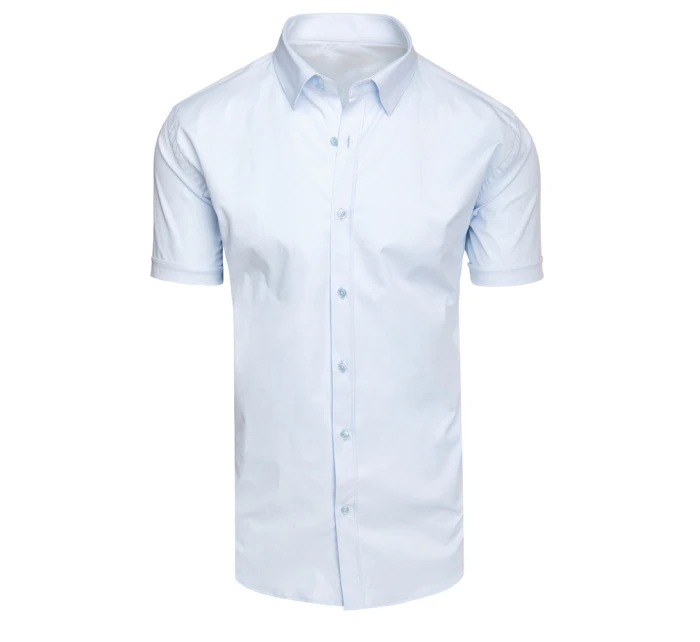 Pánská modrá košile s krátkým rukávem FashionStreet KX1046