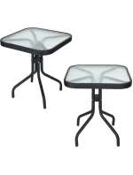 Čtvercový konferenční stolek na terasu 45x45x51 cm