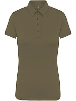 K 263 Dámské žerzejové polo model 22507241 light khaki - Kariban