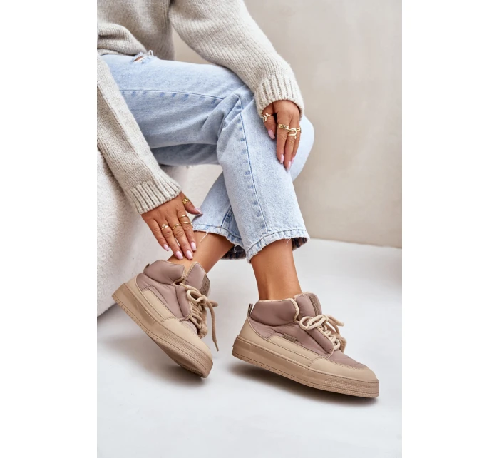 Dámské Sněhule Big Star model 21676092 Béžové - Big Star Shoes Dámské Sněhule Big Star model 21676092 Béžové - Big Star Shoes