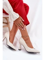 Elegantní Lodičky Na Se  Béžové model 21692763 - VINCEZA