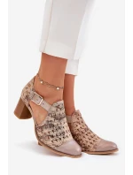 Dámské kožené boty model 21693687 - Maciejka