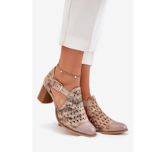 Dámské kožené boty model 21693687 - Maciejka