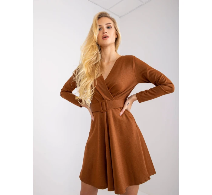 Šaty DHJ SK 8818.37P světle hnědá