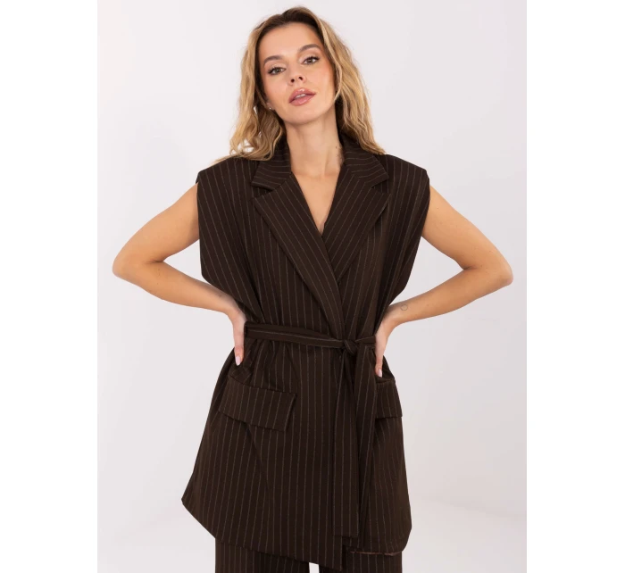 Kamizelka IT KZ model 21757261 ciemny brązowy - FPrice Kamizelka IT KZ model 21757261 ciemny brązowy - FPrice