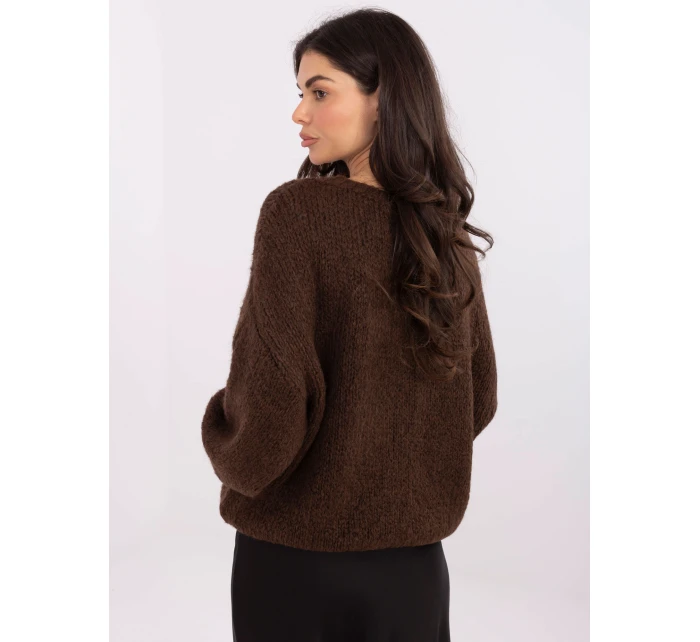 Jumper MI SW 1610.18 tmavě hnědý Jumper MI SW 1610.18 tmavě hnědý