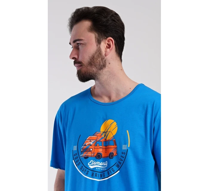 Pánská noční košile s krátkým rukávem Adventure Pánská noční košile s krátkým rukávem Adventure