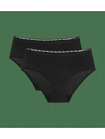 Feel Of Cotton Midi 2P - Black - TRIUMPH Black - TRIUMPH Feel Of Cotton Midi 2P - Black - TRIUMPH Black - TRIUMPH