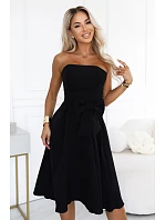 sukienka midi bez z  czarna model 22550994 - numoco