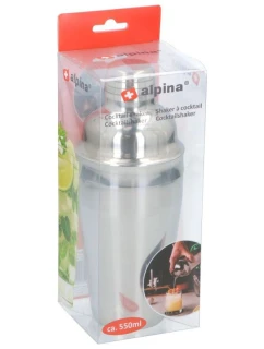KOKTEJLOVÝ ŠEJKR 550ML ALPINA SILVER