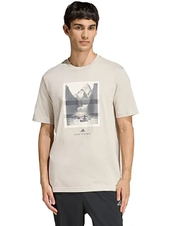 Pánské tričko Outdoor Graphic Tshirt beige pánské model 22150850 - ADIDAS