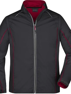 JN Pánská softshell bunda s odepínacími rukávy 02. black/red model 22529825 - Daiber