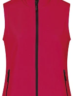 Daiber JN 1127 Dámská 2-vrstvá promo softshellová vesta 02.1127 red/black
