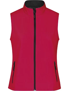 Daiber JN 1127 Dámská 2-vrstvá promo softshellová vesta 02.1127 red/black