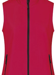 JN Dámská 2vrstvá promo softshellová vesta 02. red/black model 22530033 - Daiber