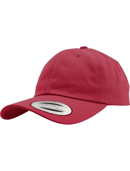Flexfit 6245CM 6 panelová bavlněná keprová kšiltovka 55.6245 cranberry