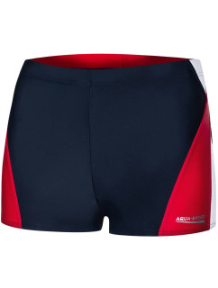 AQUA SPEED Plavecké šortky Alex Navy Blue/White/Red Pattern 456