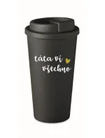 TÁTA VÍ VŠECHNO - černý termohrnek 475 ml TÁTA VÍ VŠECHNO - černý termohrnek 475 ml