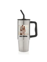 Personalizovaná termoska s barevným víčkem s fotografií 