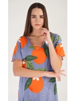 Dámská noční košile s krátkým rukávem model 18598323 - Vienetta Dámská noční košile s krátkým rukávem model 18598323 - Vienetta