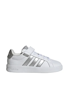 Dětská obuv adidas Grand Court 3.0 white and silver JP9368