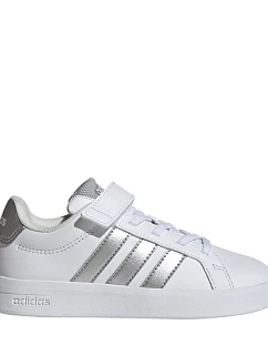 Dětská obuv adidas Grand Court 3.0 white and silver JP9368