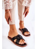 Dámské módní černé pantofle Sansa Dámské módní černé pantofle Sansa