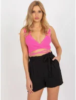 Šortky D73760R62159KA černá Šortky D73760R62159KA černá