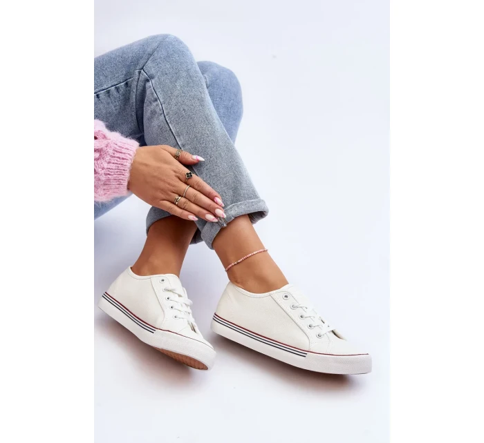 Dámské eko kožené tenisky bílé Lirean Dámské eko kožené tenisky bílé Lirean