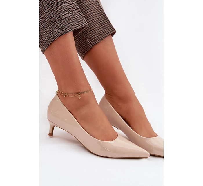 Lakované lodičky Girela 2735 béžové - Sweet Shoes
