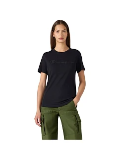 Koszulka damska Short Sleeve czarna model 22556305 KK001 - CHAMPION