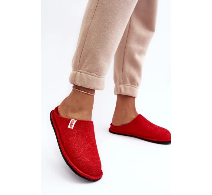 Červené Klasické Dámské Papuče Big Star KK276012