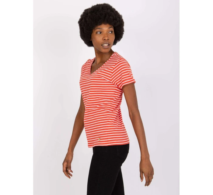 Tričko D16054M02431A tmavě oranžové