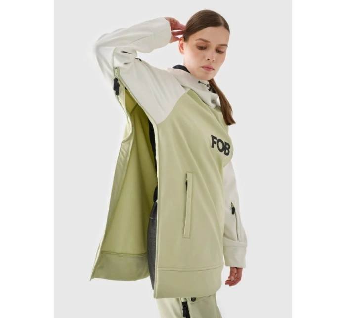 Dámská softshellová snowboardová mikina 5000 s membránou 4F 4FWAW24TSOFF289-44S