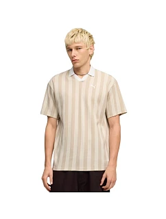 Pánské tričko Puma Class Relaxed Pinnacle Polo, béžové, 692069 87