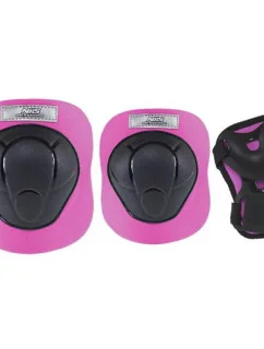 Sada chráničů Nils Extreme černo-růžová H210 velikost M