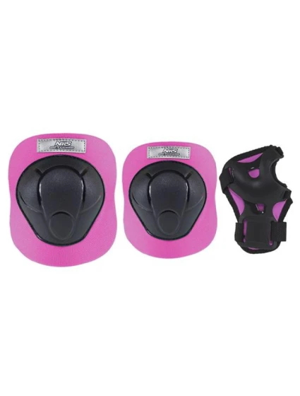 Sada chráničů Nils Extreme černo-růžová H210 velikost M