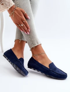 Dámské modré semišové mokasíny model 21653941 - Boto