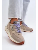 Dámské tenisky na platformě s paměťovou pěnou Big Star NN274681 béžové Dámské tenisky na platformě s paměťovou pěnou Big Star NN274681 béžové