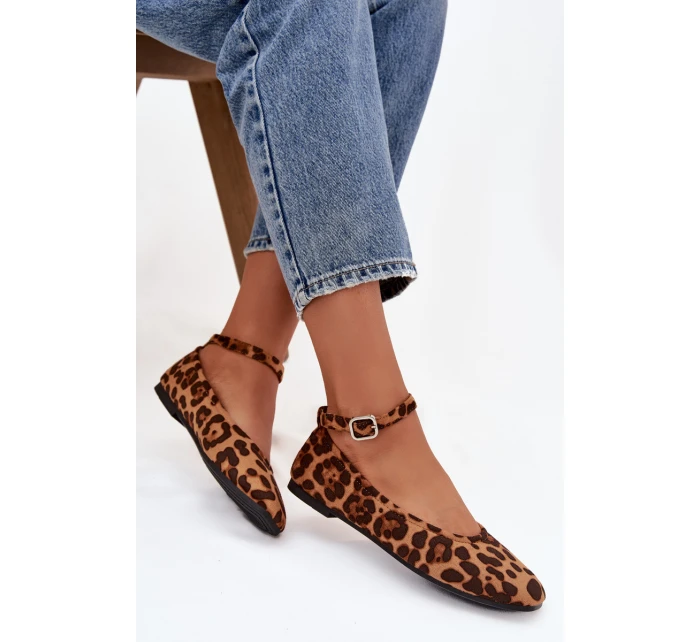 Dámské baleríny s páskem a přezkou – model 21834608 - Kesi Dámské baleríny s páskem a přezkou – model 21834608 - Kesi