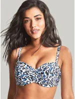 Vrchní díl plavek Serengeti Bandeau blue animal SW1653 - Panache
