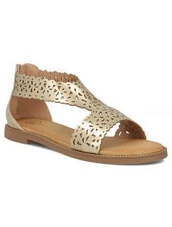 Dámské zlaté ažurové sandály Filippo model 22150247